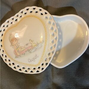 Precious Moments August Heart Dish